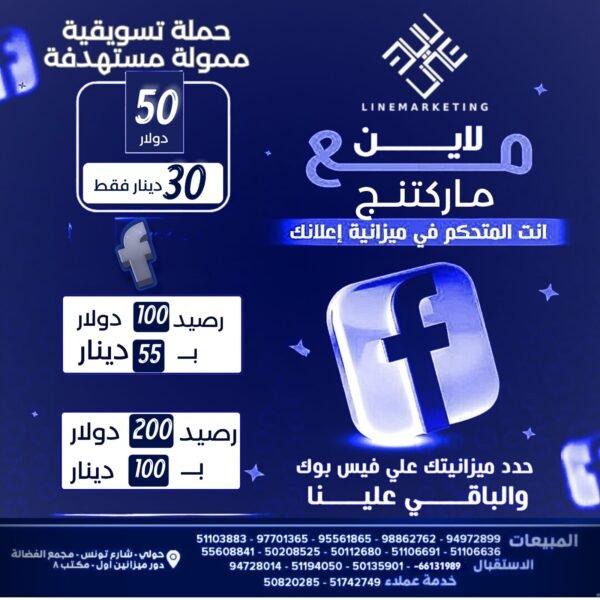 حملات اعلانية ممولة بنظام الميزانية علي الفيس بوك